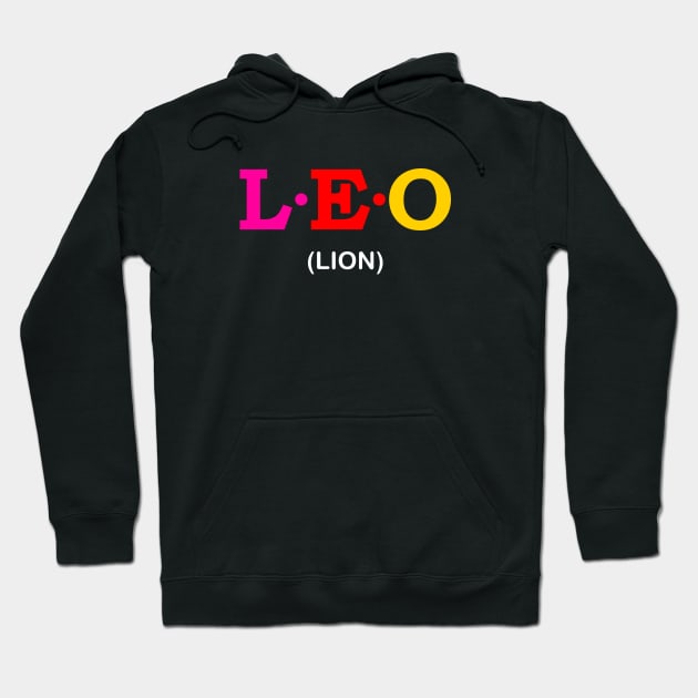 Leo - Lion. Hoodie by Koolstudio